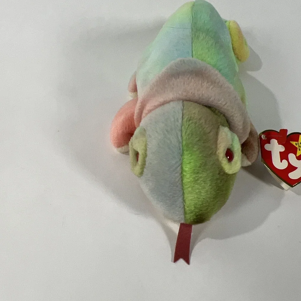 Ty Beanie Baby 9‎ inch Rainbow The Chameleon 1997 With Tag